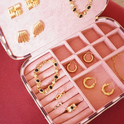 Polly Chunky Hoop Earrings 18ct Gold Plate