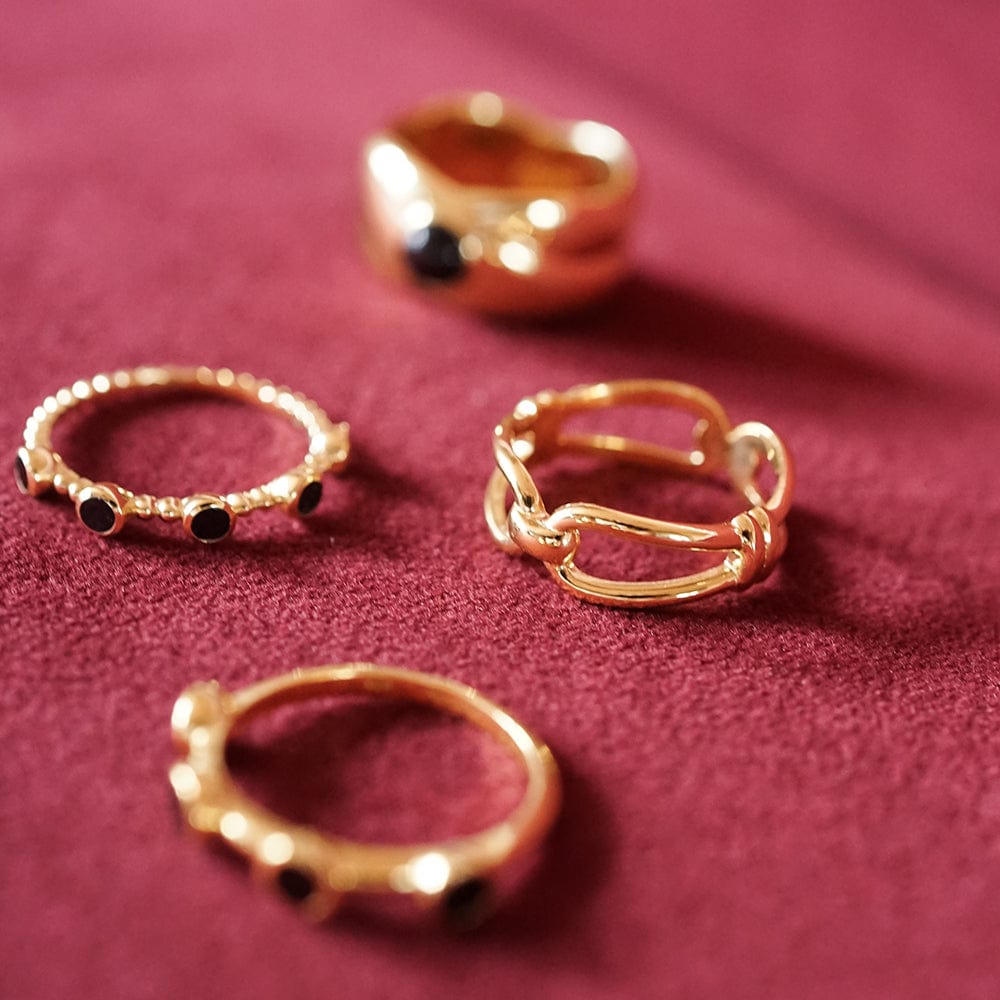 Polly Knot Band Ring 18ct Gold Plate