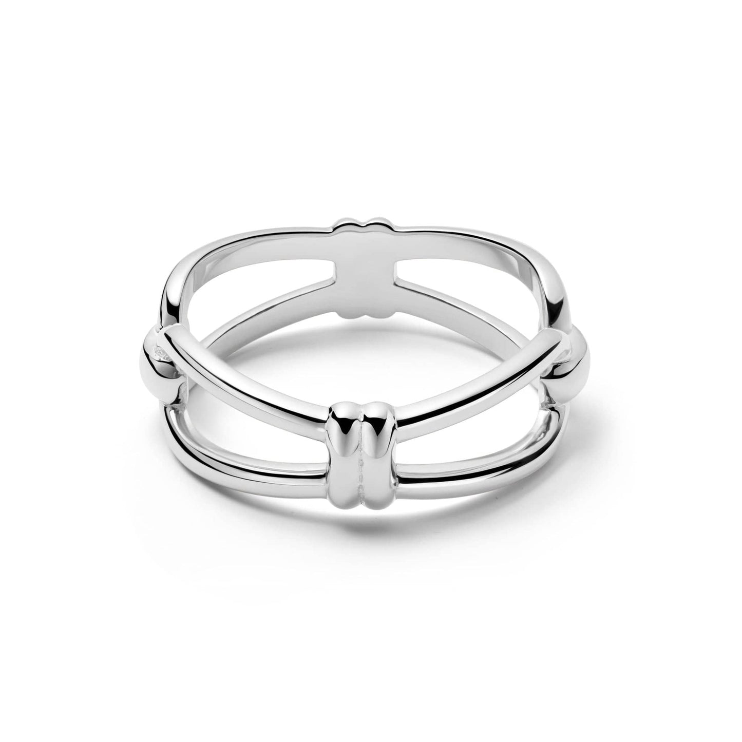 Polly Knot Band Ring Sterling Silver