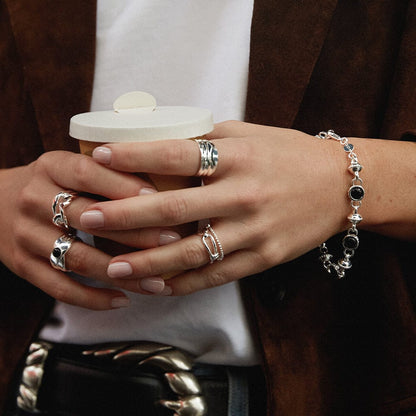 Polly Knot Band Ring Sterling Silver