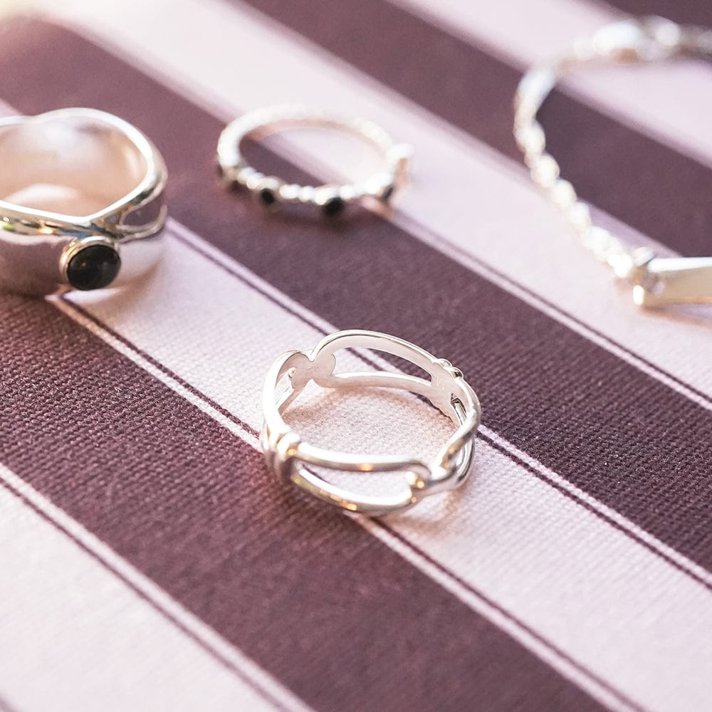 Polly Knot Band Ring Sterling Silver