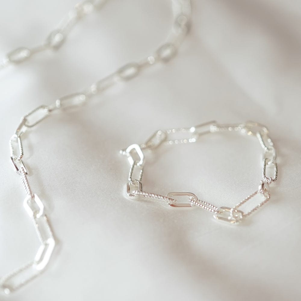 Polly Paper Clip Layering Set Silver Plate