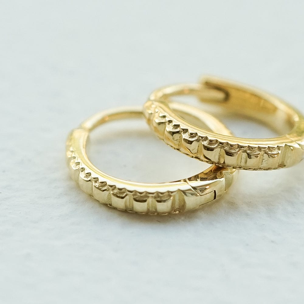 Polly Ridge Huggie Hoop Earrings 18ct Gold Plate