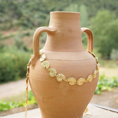 Polly Shell Belt 18ct Gold Plate