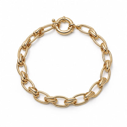 Polly Vintage Link Chain Bracelet 18ct Gold Plate