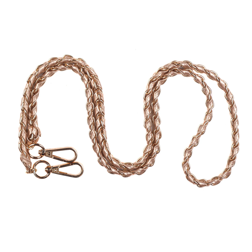 Pom Pom Strap Gold Chain Bronze Weave