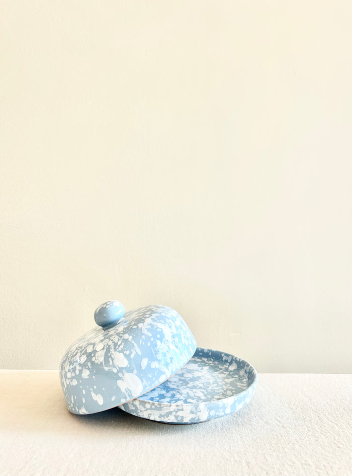 Pompeii Covered Butter Dish - Sky