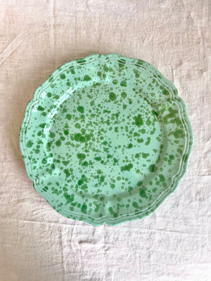 Pompeii Round Platter - Jade 14 "