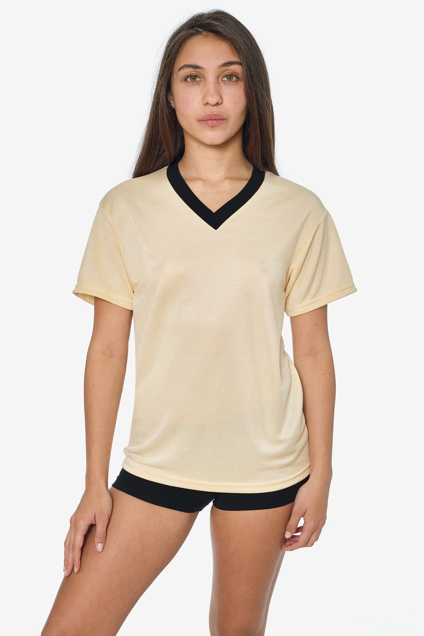 PPQ56 - Boxy Fit V-Neck Tee