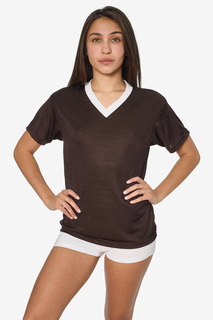 PPQ56 - Boxy Fit V-Neck Tee