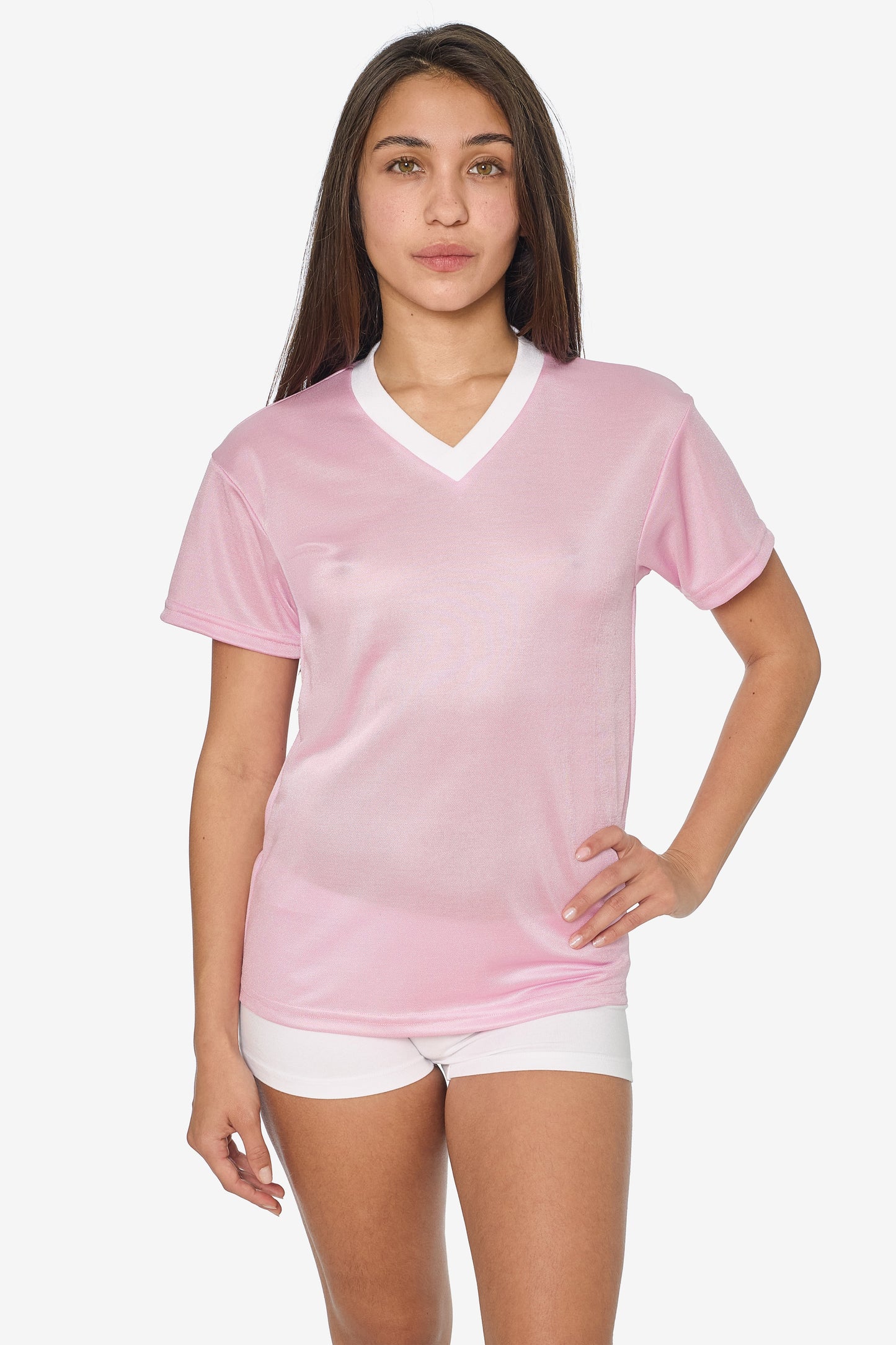 PPQ56 - Boxy Fit V-Neck Tee