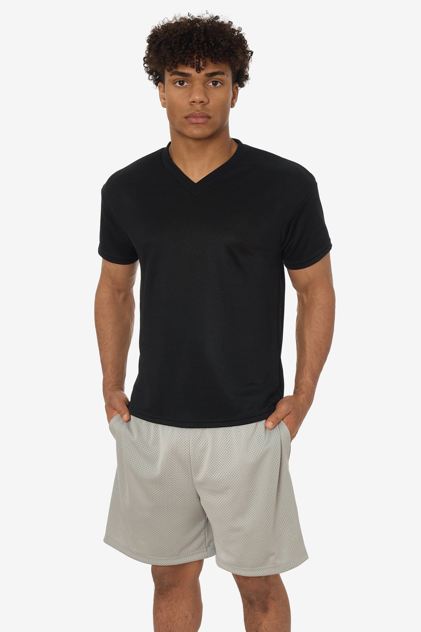 PPQ56 - Boxy Fit V-Neck Tee