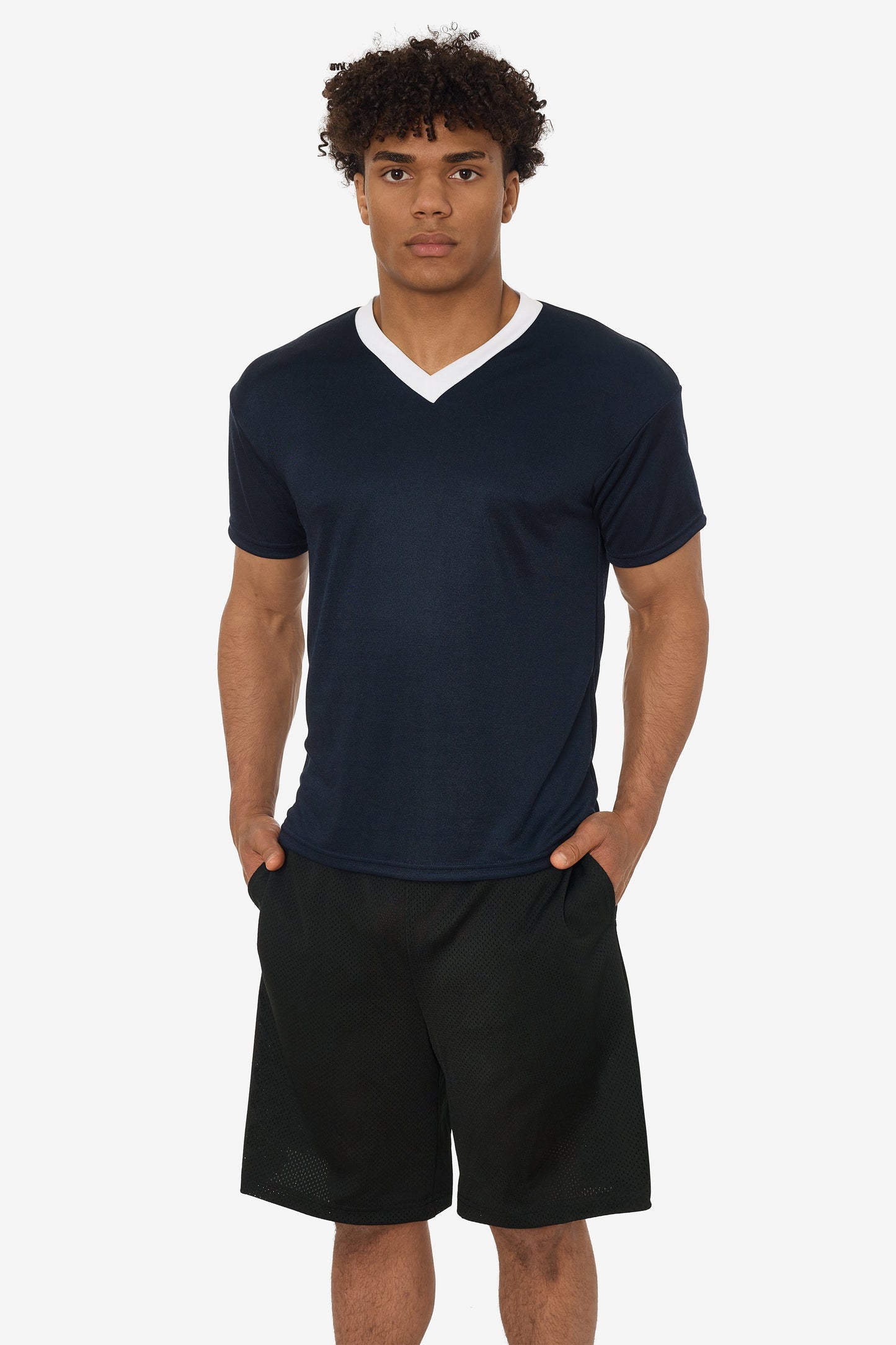 PPQ56 - Boxy Fit V-Neck Tee
