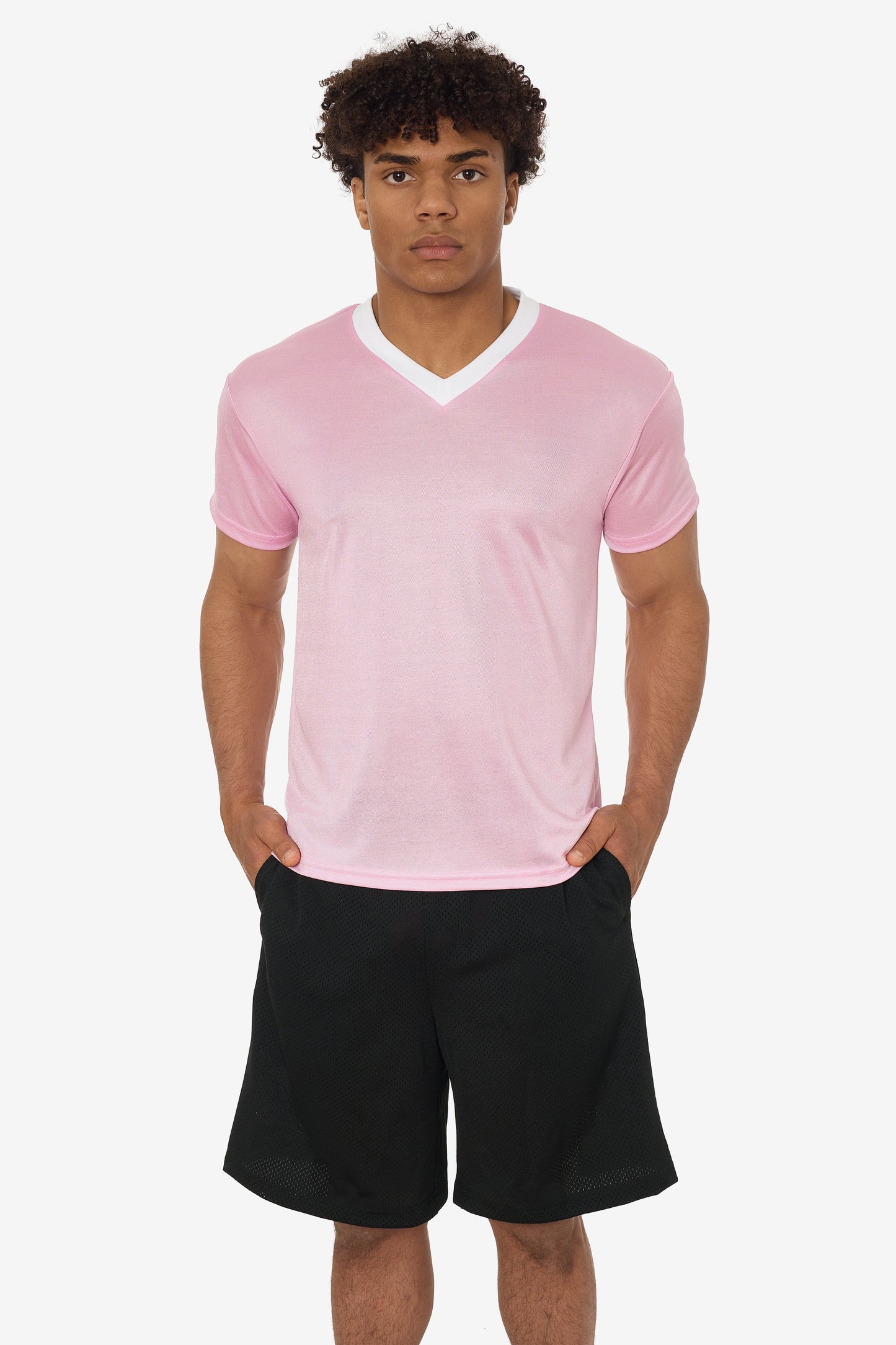 PPQ56 - Boxy Fit V-Neck Tee