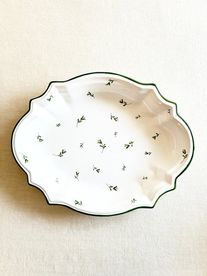 PRE-ORDER -Sainte Marie Serving Platter - Peridot
