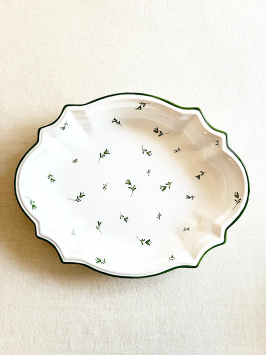 PRE-ORDER -Sainte Marie Serving Platter - Peridot
