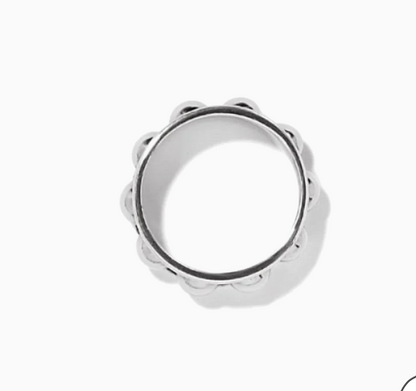 Pretty Tough Bold Stud Ring Silver 9