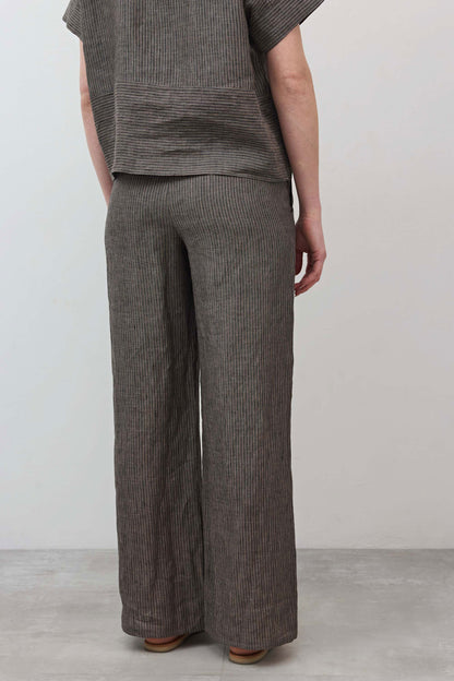Pull-On Wide Leg Linen Pants