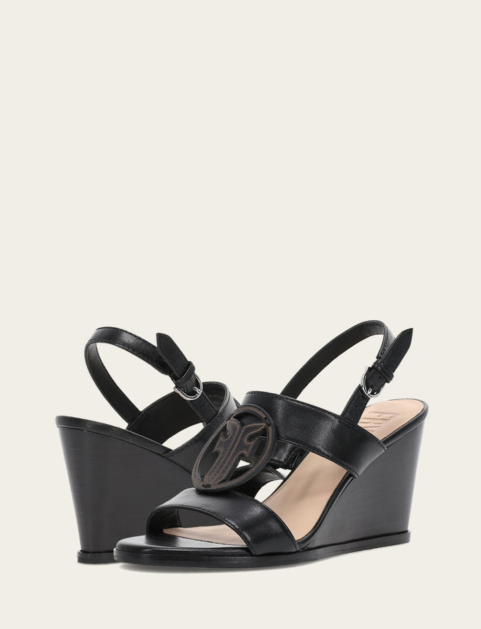 Rachel Logo Sandal - Black - Pair