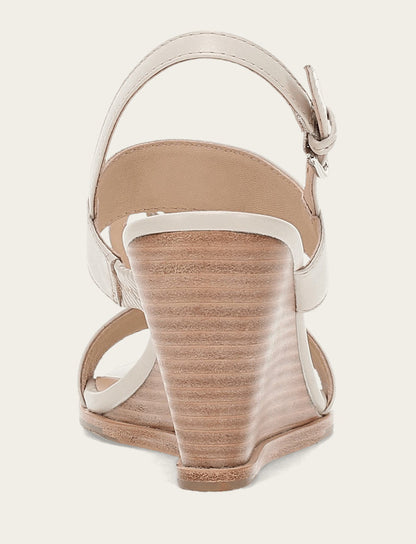 Rachel Logo Sandal - Ivory - Back