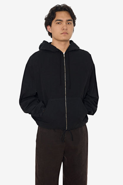 RJC410GD - Cotton Poplin Zip-Up Hooded Jacket