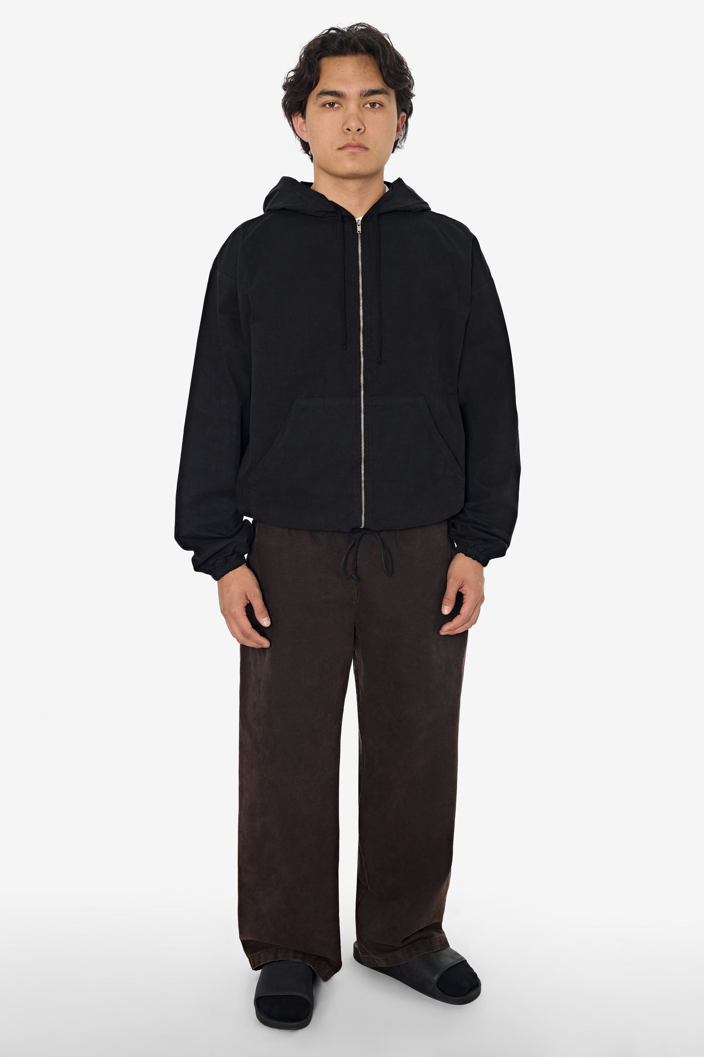 RJC410GD - Cotton Poplin Zip-Up Hooded Jacket