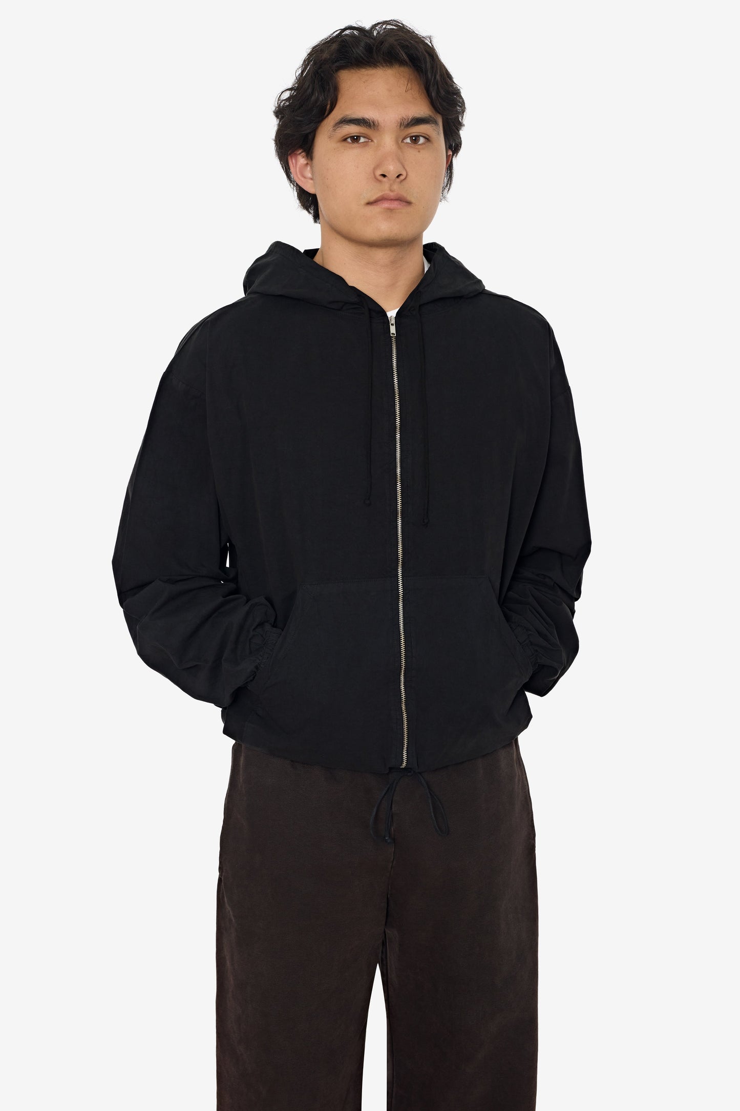 RJC410GD - Cotton Poplin Zip-Up Hooded Jacket