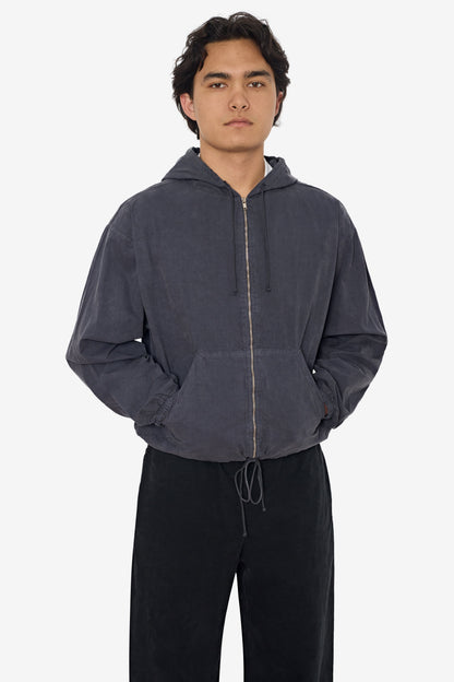 RJC410GD - Cotton Poplin Zip-Up Hooded Jacket
