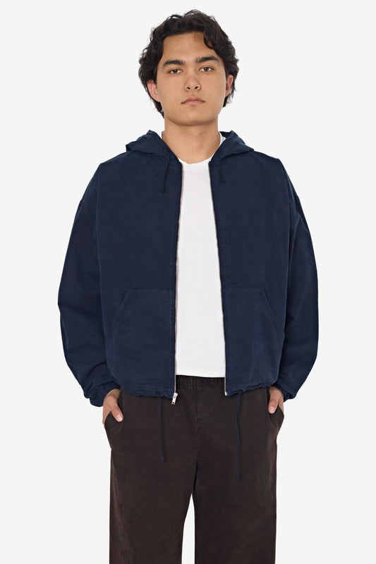 RJC410GD - Cotton Poplin Zip-Up Hooded Jacket