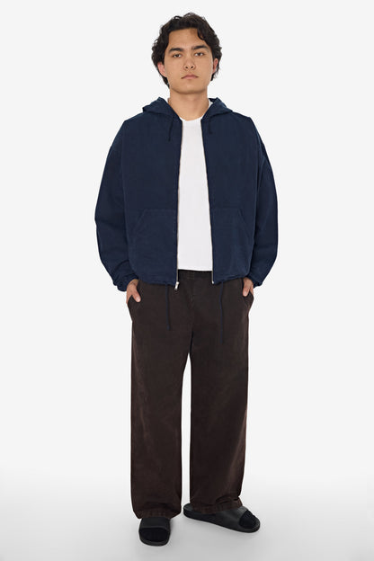 RJC410GD - Cotton Poplin Zip-Up Hooded Jacket