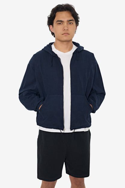 RJC410GD - Cotton Poplin Zip-Up Hooded Jacket