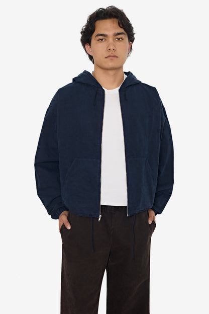 RJC410GD - Cotton Poplin Zip-Up Hooded Jacket