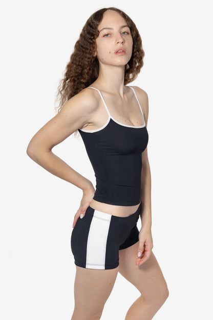 RNT531 - Nylon Tricot Contrast Spaghetti Tank