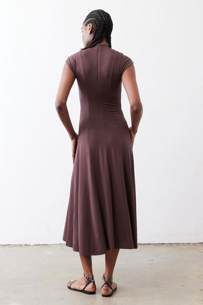 The Ruched Midi Dress