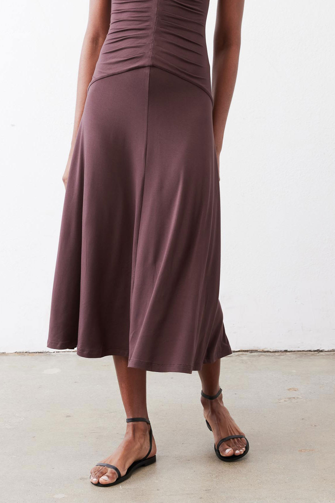 The Ruched Midi Dress