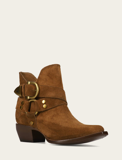 Sacha Multi Strap Bootie - Bark - Hero