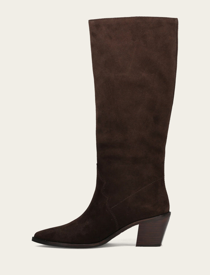 Sara Slouchy - Dark Brown - Inside