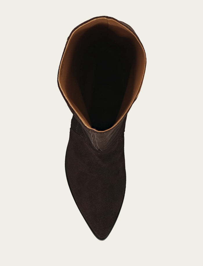 Sara Slouchy - Dark Brown - Top Down