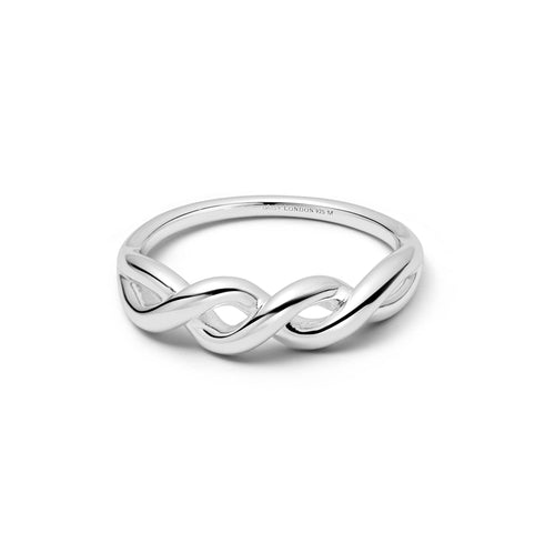 Scribble Knot Ring Sterling Silver