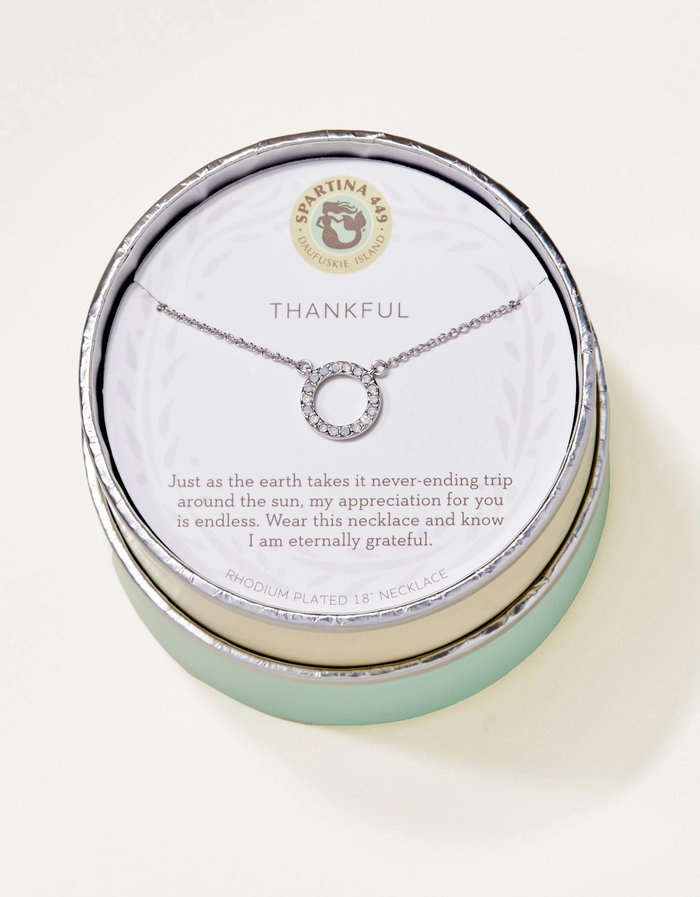 Sea La Vie Necklace 18 in Thankful/Ring Silver