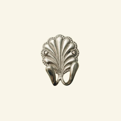 Shell Double Hook- Chrome