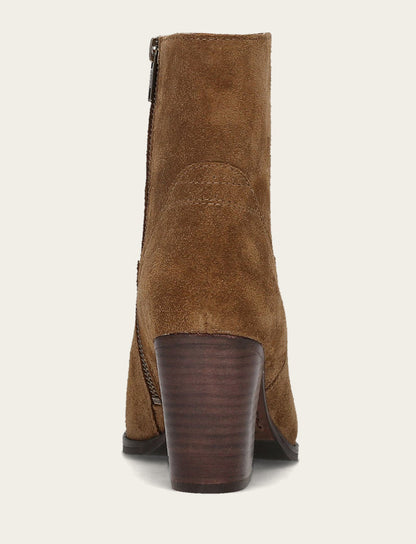 Shiloh Zip Bootie - Barley - Back