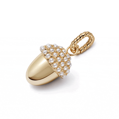 Shrimps Acorn Charm Pendant 18ct Gold Plate
