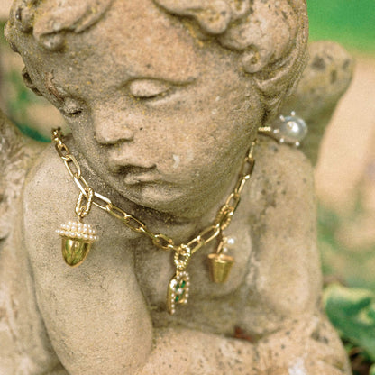 Shrimps Chunky Chain Necklace 18ct Gold Plate