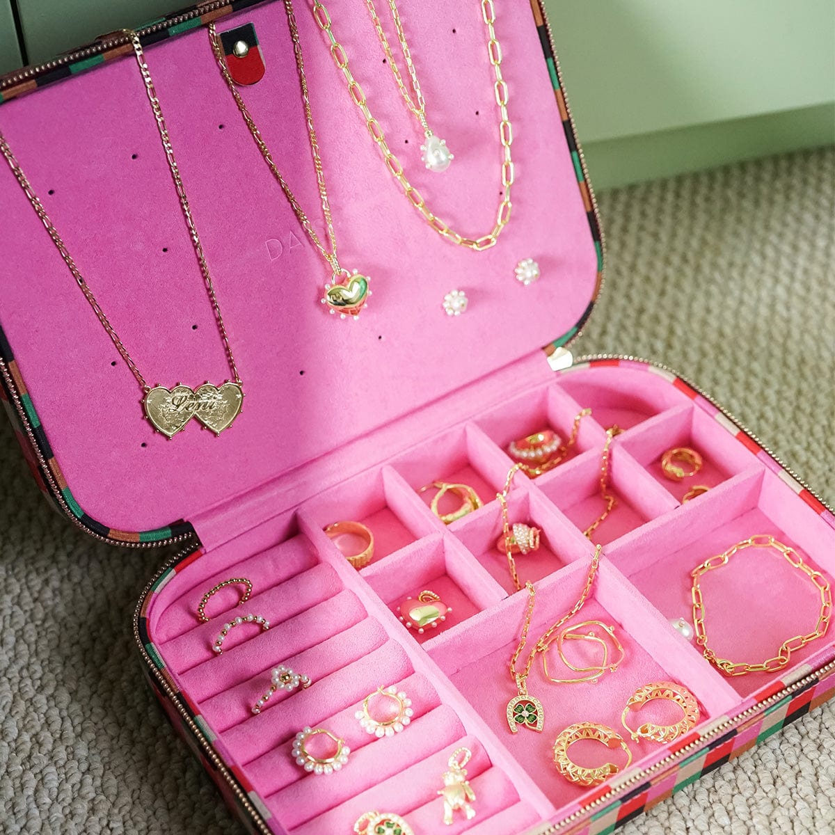Shrimps Pink Jewellery Box Set