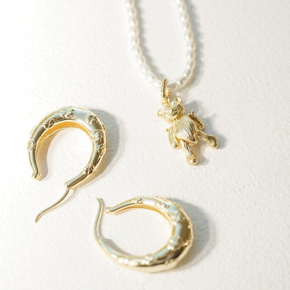Shrimps Teddy Bear Charm 18ct Gold Plate