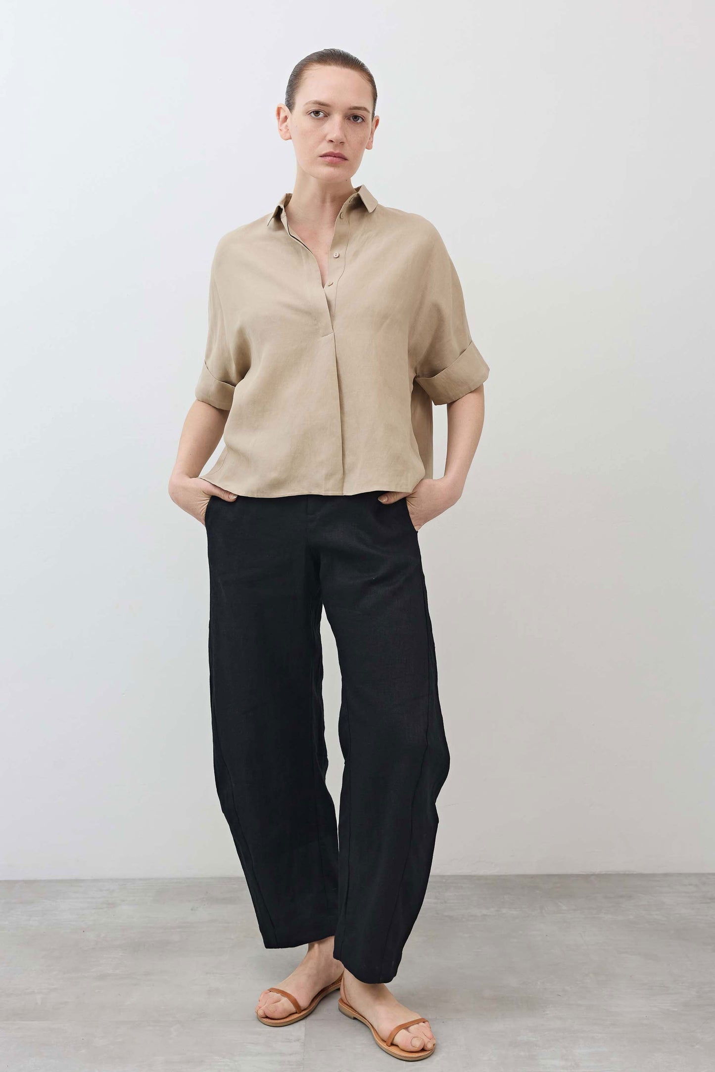 The Uptown Loose Linen Pants