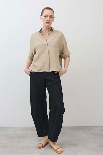 The Uptown Loose Linen Pants