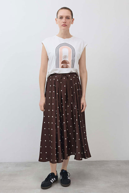 Silky Pull-On Maxi Skirt