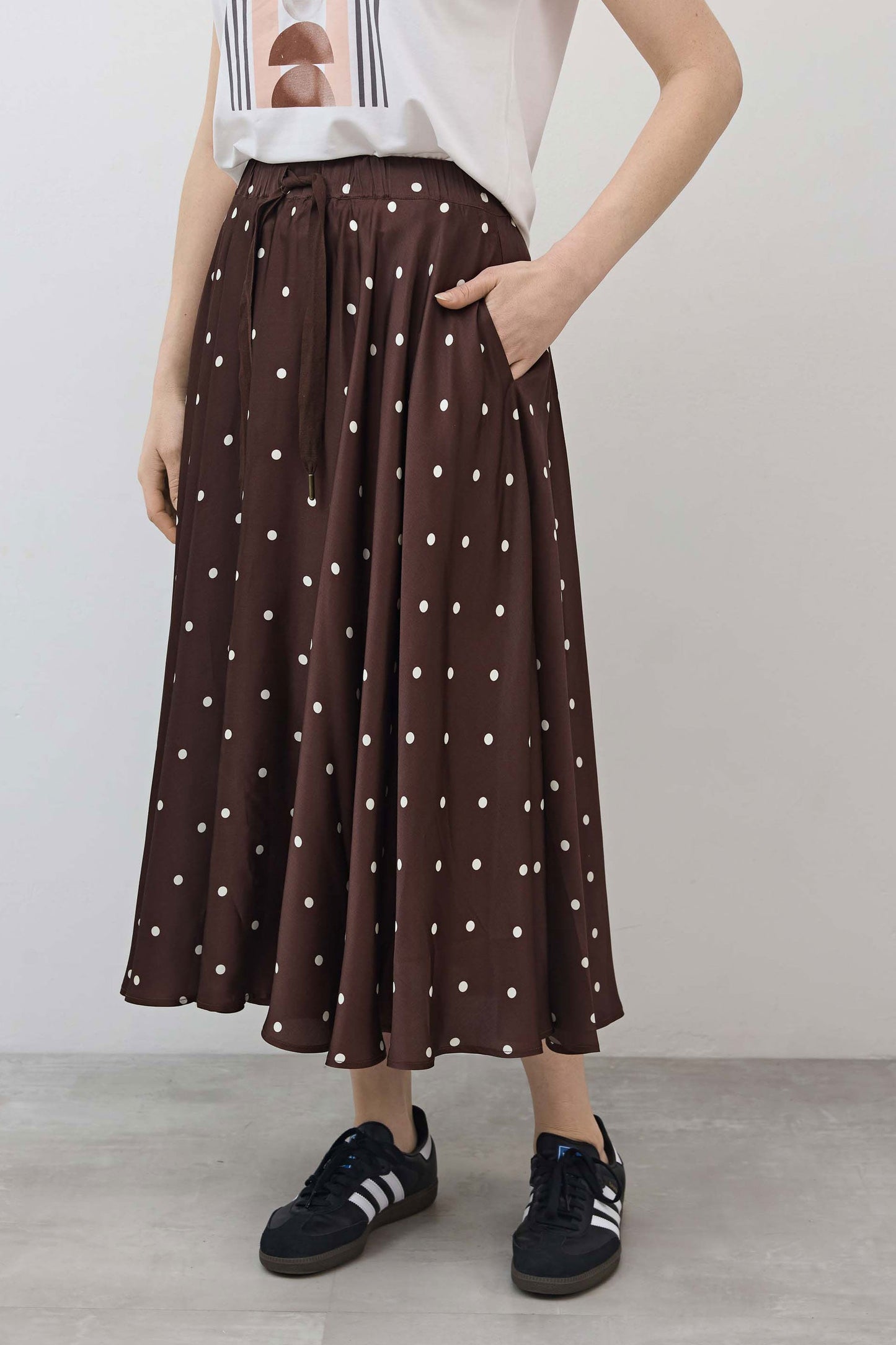 Silky Pull-On Maxi Skirt